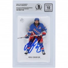 Mika Zibanejad New York Rangers Autographed 2020-21 Upper Deck SP Authentic #87 Beckett Fanatics Witnessed Authenticated 10 Card Mika Zibanejad New York Rangers Autographed 2020-21 Upper Deck SP Authentic #87 Beckett Fanatics Witnessed Authenticated 10 Card