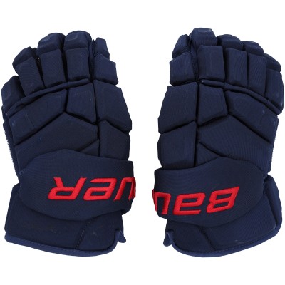 Braden Schneider New York Rangers Fanatics Authentic Game-Used Navy Bauer Gloves from the 2023-24 NHL Season