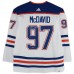 Connor McDavid Edmonton Oilers Autographed White adidas Authentic Jersey - Upper Deck