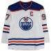 Connor McDavid Edmonton Oilers Autographed White adidas Authentic Jersey - Upper Deck