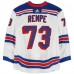 Matt Rempe New York Rangers Fanatics Authentic Game-Used #73 White adidas Jersey Worn During the Second Round of the 2024 Stanley Cup Playoffs vs. Carolina Hurricanes