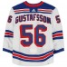 Erik Gustafsson New York Rangers Fanatics Authentic Game-Used #56 White adidas Jersey Worn During the Second Round of the 2024 Stanley Cup Playoffs vs. Carolina Hurricanes