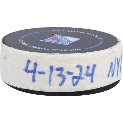 Шайба Шайба Brock Nelson New York Islanders Fanatics Authentic Game-Used Goal vs. New York Rangers on April 13, 2024 - First of Two Goals Scored
