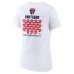 Футболка Florida Panthers Fanatics Womens 2024 Stanley Cup Champions Jersey Roster V-Neck - White