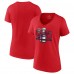 Футболка Florida Panthers Fanatics Womens 2024 Stanley Cup Champions Primetime V-Neck - Red