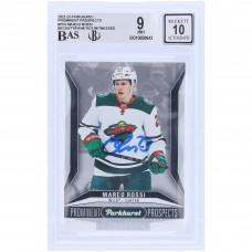 Marco Rossi Minnesota Wild Autographed 2022-23 Upper Deck Parkhurst Prominent Prospects #PP-4 Beckett Fanatics Witnessed Authenticated 9/10 Rookie Card