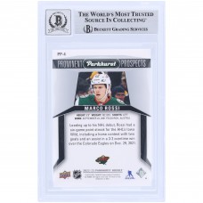 Marco Rossi Minnesota Wild Autographed 2022-23 Upper Deck Parkhurst Prominent Prospects #PP-4 Beckett Fanatics Witnessed Authenticated 9/10 Rookie Card