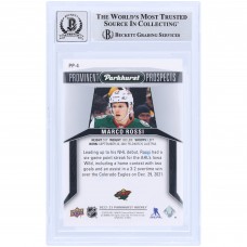 Marco Rossi Minnesota Wild Autographed 2022-23 Upper Deck Parkhurst Prominent Prospects #PP-4 Beckett Fanatics Witnessed Authenticated 10 Rookie Card