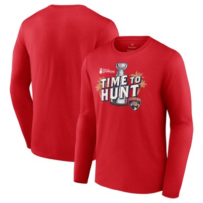 Футболка с длинным рукавом Florida Panthers Fanatics 2024 Stanley Cup Champions Local Hometown - Red