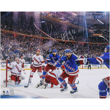 Фото с автографом Vincent Trocheck New York Rangers Fanatics Authentic 16 x 20 2024 Stanley Cup Playoffs Second Round Game 2 vs. Carolina Hurricanes Overtime Goal Celebration
