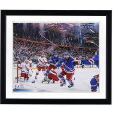 Фото с автографом Vincent Trocheck New York Rangers Fanatics Authentic 16 x 20 2024 Stanley Cup Playoffs Second Round Game 2 vs. Carolina Hurricanes Overtime Goal Celebration