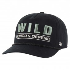 Бейсболка Minnesota Wild 47 Black OHT Military Appreciation Homeland Honor and Defend Hitch