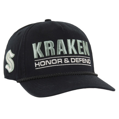 Бейсболка Seattle Kraken 47 Black OHT Military Appreciation Homeland Honor and Defend Hitch