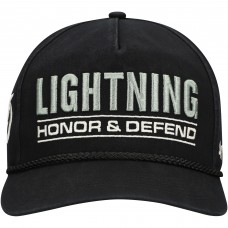 Бейсболка Tampa Bay Lightning 47 Black OHT Military Appreciation Homeland Honor and Defend Hitch