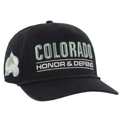 Бейсболка Colorado Avalanche 47 Black OHT Military Appreciation Homeland Honor and Defend Hitch