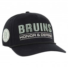 Boston Bruins 47 Black OHT Military Appreciation Homeland Honor and Defend Hitch Adjustable Hat