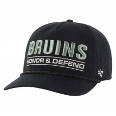 Boston Bruins 47 Black OHT Military Appreciation Homeland Honor and Defend Hitch Adjustable Hat