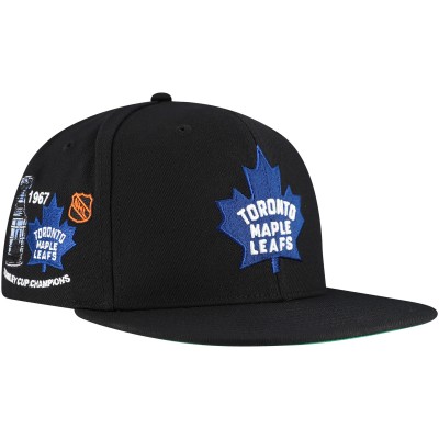Бейсболка Toronto Maple Leafs Mitchell & Ness Core Top Spot - Black