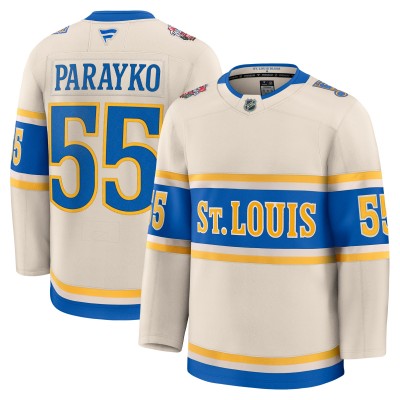 Игровая джерси Colton Parayko St. Louis Blues Fanatics 2025 NHL Winter Classic Premium Player - Cream