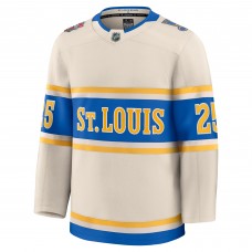 Игровая джерси Jordan Kyrou St. Louis Blues Fanatics 2025 NHL Winter Classic Premium Player - Cream