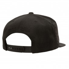 Boston Bruins Mitchell & Ness Black Soul Strike Pearl Tonal Snapback Hat