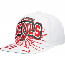Бейсболка Подростковая New Jersey Devils Mitchell & Ness White After Shock