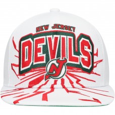 Бейсболка Подростковая New Jersey Devils Mitchell & Ness White After Shock