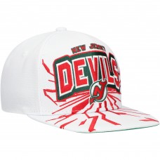 Бейсболка Подростковая New Jersey Devils Mitchell & Ness White After Shock