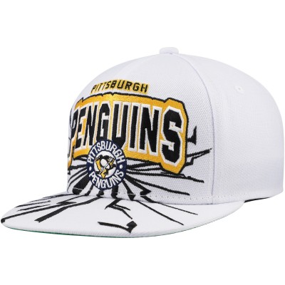Бейсболка Pittsburgh Penguins Mitchell & Ness Youth After Shock - White