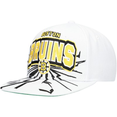 Бейсболка Youth Boston Bruins Mitchell & Ness White After Shock