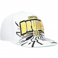 Бейсболка Youth Boston Bruins Mitchell & Ness White After Shock