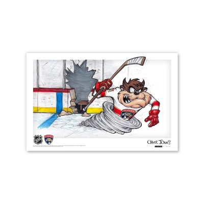 Florida Panthers Tasmanian Devil 11 x 17 Looney Tunes Poster Print