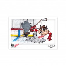 Detroit Red Wings Tasmanian Devil 11 x 17 Looney Tunes Poster Print