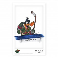 Minnesota Wild Daffy Duck 11 x 17 Looney Tunes Poster Print