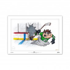 Dallas Stars Tasmanian Devil 24 x 36 Looney Tunes Limited Edition Fine Art Print