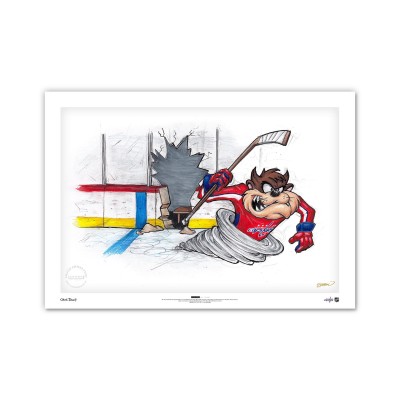 Washington Capitals Tasmanian Devil 24 x 36 Looney Tunes Limited Edition Fine Art Print