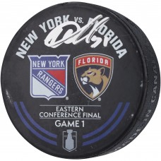 Igor Shesterkin New York Rangers Game-Used Fanatics Authentic Warm-Up Puck from Game One of the Eastern Conference Finals 2024 Stanley Cup Playoffs Igor Shesterkin New York Rangers Game-Used Fanatics Authentic Warm-Up Puck from Game One of the Eastern Conference Finals 2024 Stanley Cup Playoffs