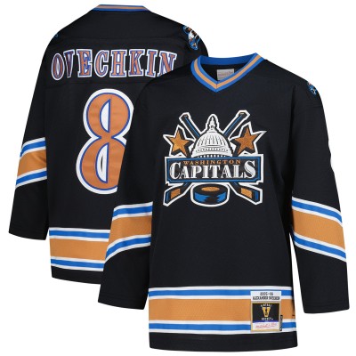 Игровая джерси Youth Washington Capitals Alexander Ovechkin Mitchell & Ness Black 2005 Power Play Player