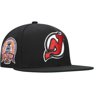 Бейсболка New Jersey Devils Mitchell & Ness Black Core Top Spot