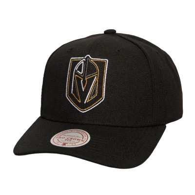 Бейсболка Vegas Golden Knights Mitchell & Ness Soul Strike Neon Logo Pro Crown - Black