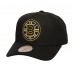 Бейсболка Boston Bruins Mitchell & Ness Soul Strike Neon Logo Pro Crown - Black