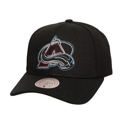 Бейсболка Colorado Avalanche Mitchell & Ness Soul Strike Neon Logo Pro Crown - Black