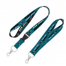 San Jose Sharks WinCraft 2-Pack Lanyard with Detachable Buckle & Key Strap Set