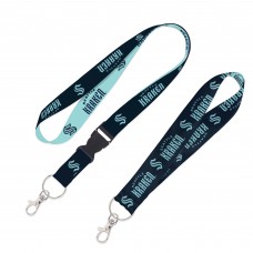 Seattle Kraken WinCraft 2-Pack Lanyard with Detachable Buckle & Key Strap Set