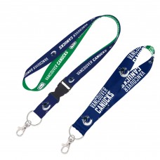 Vancouver Canucks WinCraft 2-Pack Lanyard with Detachable Buckle & Key Strap Set