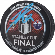 Шайба Leon Draisaitl Edmonton Oilers Fanatics Authentic 2024 Stanley Cup Final Dueling Matchup Autographed Шайба Leon Draisaitl Edmonton Oilers Fanatics Authentic 2024 Stanley Cup Final Dueling Matchup Autographed