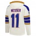 Толстовка New York Rangers Mark Messier 47 Cream Blue Line Heritage Name & Number Lace-Up