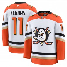 Игровая джерси Anaheim Ducks Trevor Zegras Fanatics White Away Premium