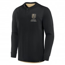 Кофта Vegas Golden Knights Fanatics Black Adrenaline Push Henley