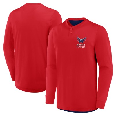 Футболка с длинным рукавом Washington Capitals Fanatics Red Adrenaline Push